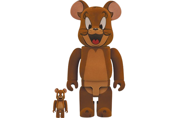 Bearbrick Tom and Jerry: Jerry Flocky 100% & 400% Set