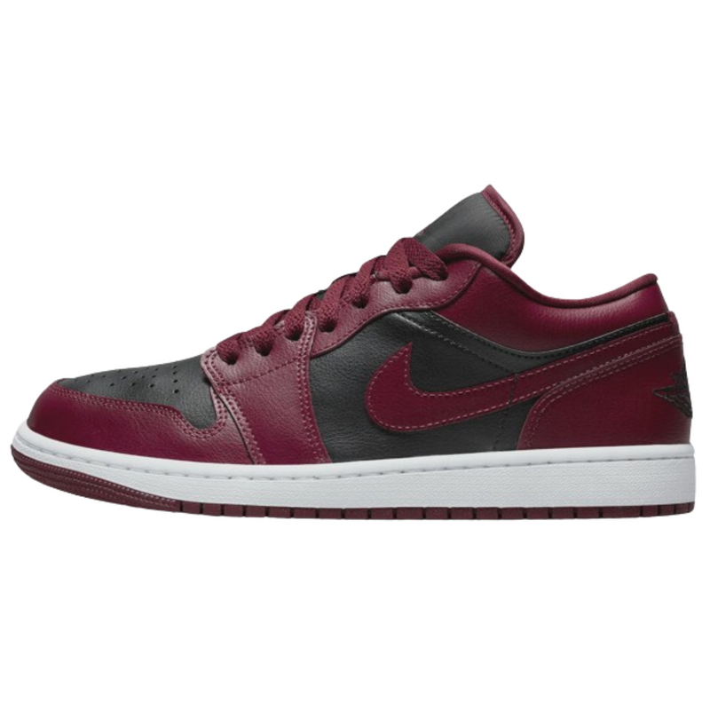 Jordan 1 Low Black Dark Beetroot (WMNS)