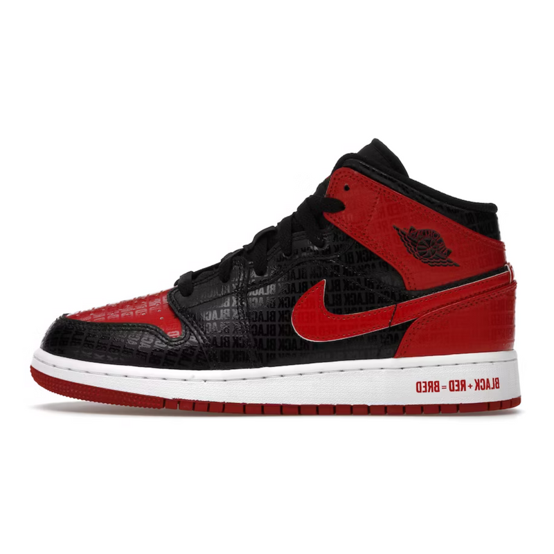 Jordan 1 Mid Bred Text (GS)