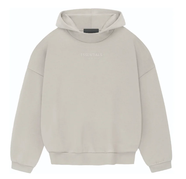 Fear of God Essentials Hoodie Silver Cloud