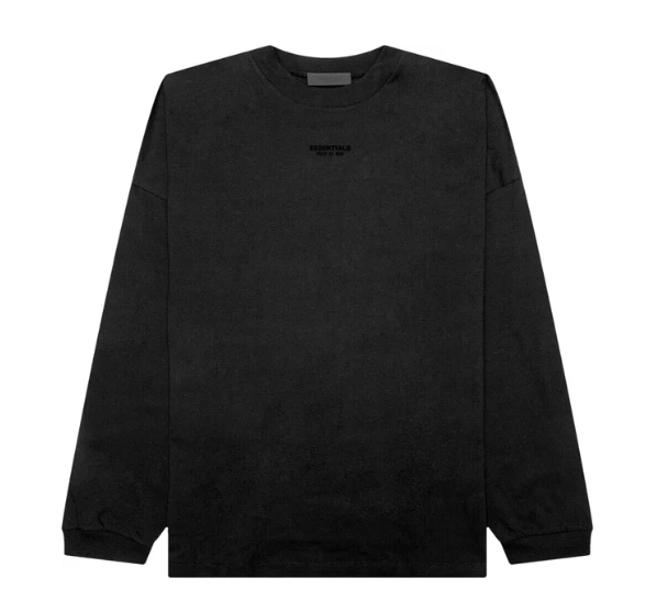 Fear of God Essentials Long Sleeve T-shirt/JET BLACK