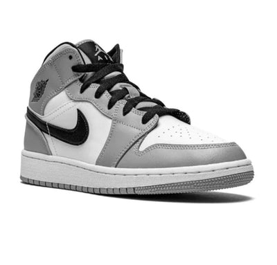 Jordan 1 Mid Light Smoke Grey (GS)