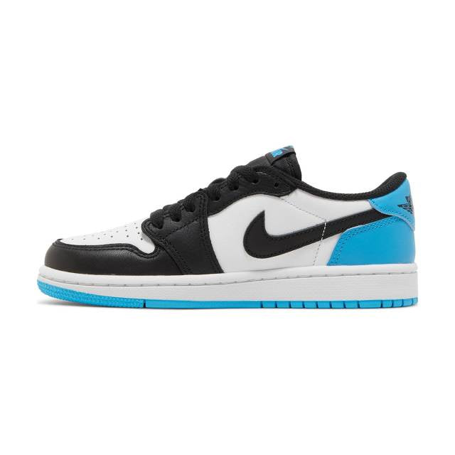 Jordan 1 Low Black Dark Powder Blue (Women&